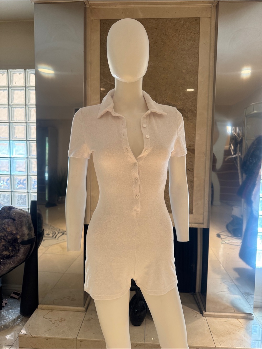 Kapri The Label Terry Romper Shorts